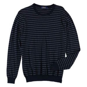 Polo Ralph Lauren Mens Cashmere Blend Pullover Sweater size XL Navy White
